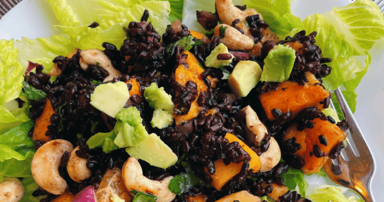 Black Rice Salad with Citrus and Mango